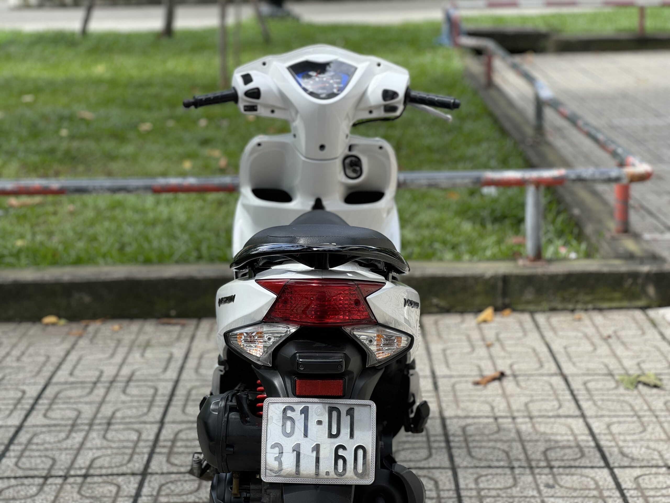 Hình ảnh biển số xe Vision cũ đời 2013 mang biển tỉnh.