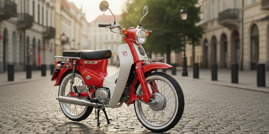 Xe Cub 50cc Việt Thái cho học sinh nhờ thiết kế nhỏ gọn, bền bỉ và cực kỳ tiết kiệm xăng.